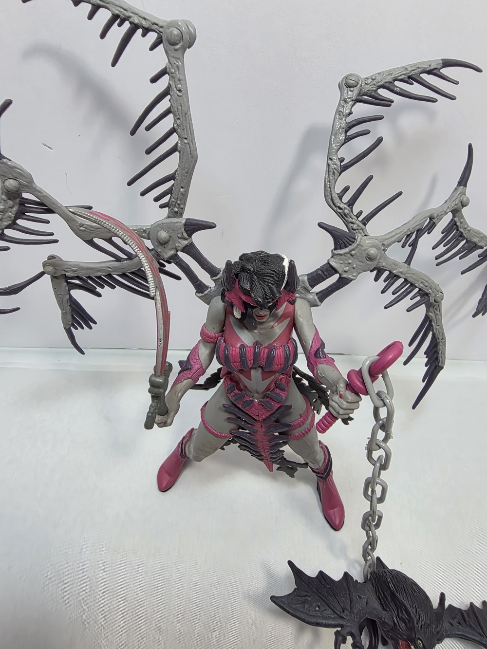 1996 McFarlane Spawn Series 5 Widow Maker Figure Complete Wings Loose (N) - Picture 3 of 9